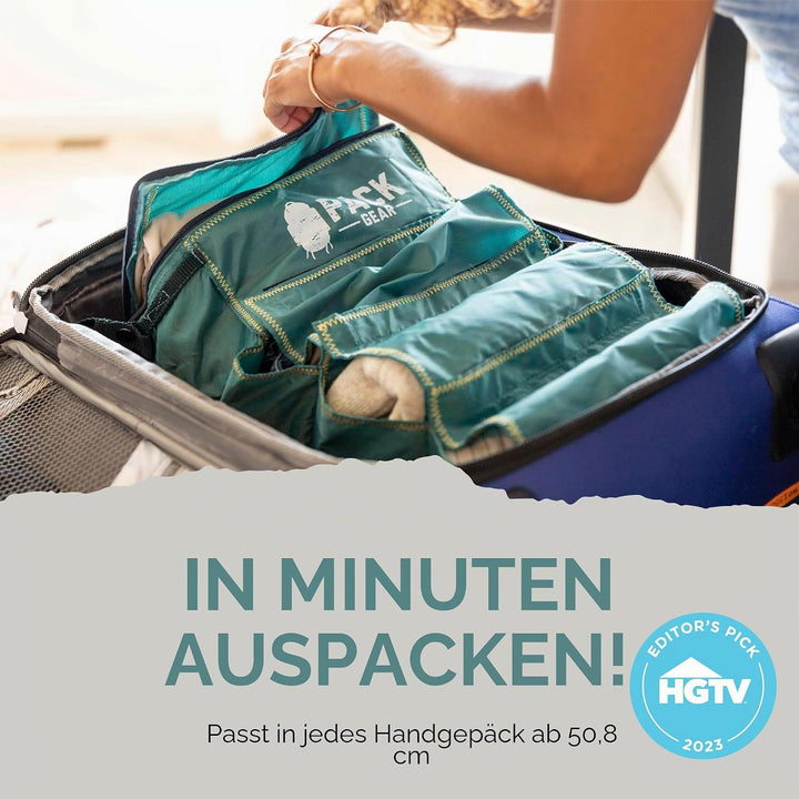 Pack Gear Koffer-Organizer, packen Sie mehr in Ihr grosses Gepäck oder Handgepäck, sofort auspacken,