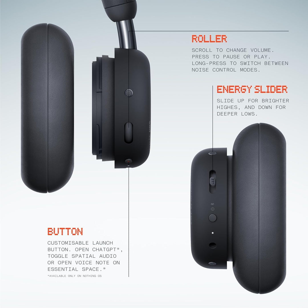 CMF Headphone Pro - Over-Ear Bluetooth Kopfhörer – Bis zu 100h Akku, Hi-Res mit LDAC, Räumlicher Kla