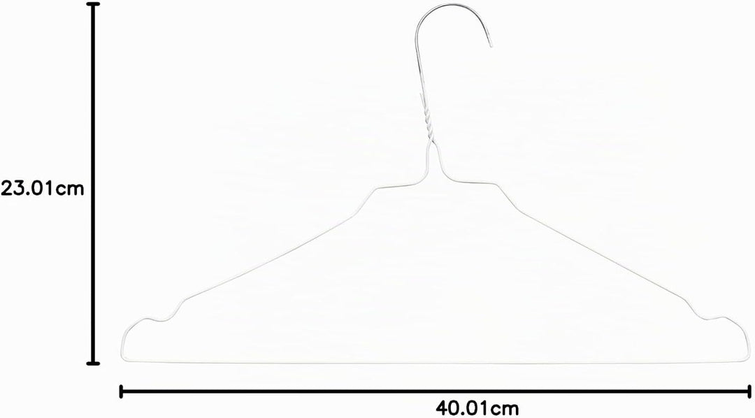 RSR Hangers Drahtbügel Kleiderbügel aus Metall 100 Stück Weiss Metallkleiderbügel Set Drahtkleiderbü