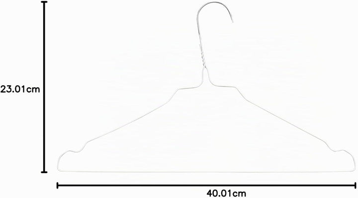 RSR Hangers Drahtbügel Kleiderbügel aus Metall 100 Stück Weiss Metallkleiderbügel Set Drahtkleiderbü