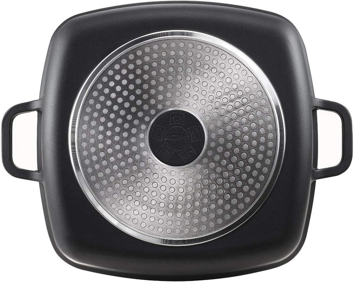 Kopf Bräter Santorin Aluguss 35 x 28 cm 5 Liter inkl. Glasdeckel, 5 Liter