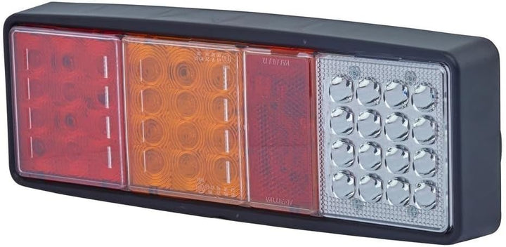 HELLA - Heckleuchte - Valuefit - LED - 12/24V - Anbau/geschraubt - Lichtscheibenfarbe: mehrfarbig -