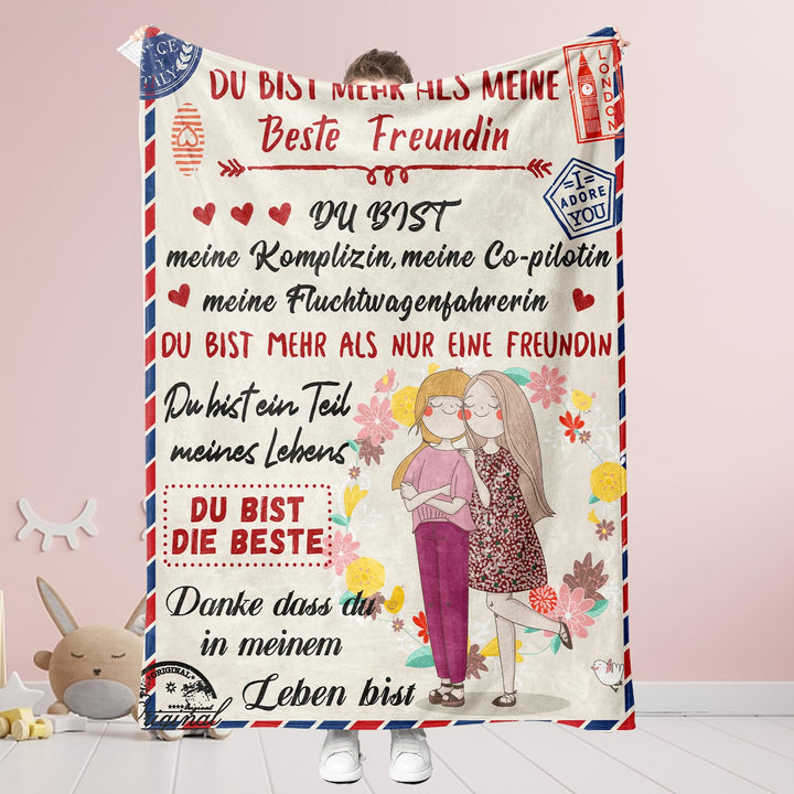 PQCXXA Geschenke für Freundin Kuscheldecke, Flanell Decke Geschenk Ideen Frauen Freundin Geburtstag