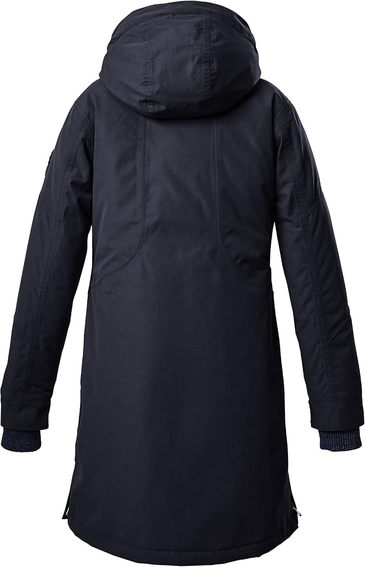 Killtec Mädchen Kow 186 Grls Ct Outdoormantel/Funktionsparka mit abzippbarer Kapuze 176 dunkelnavy,