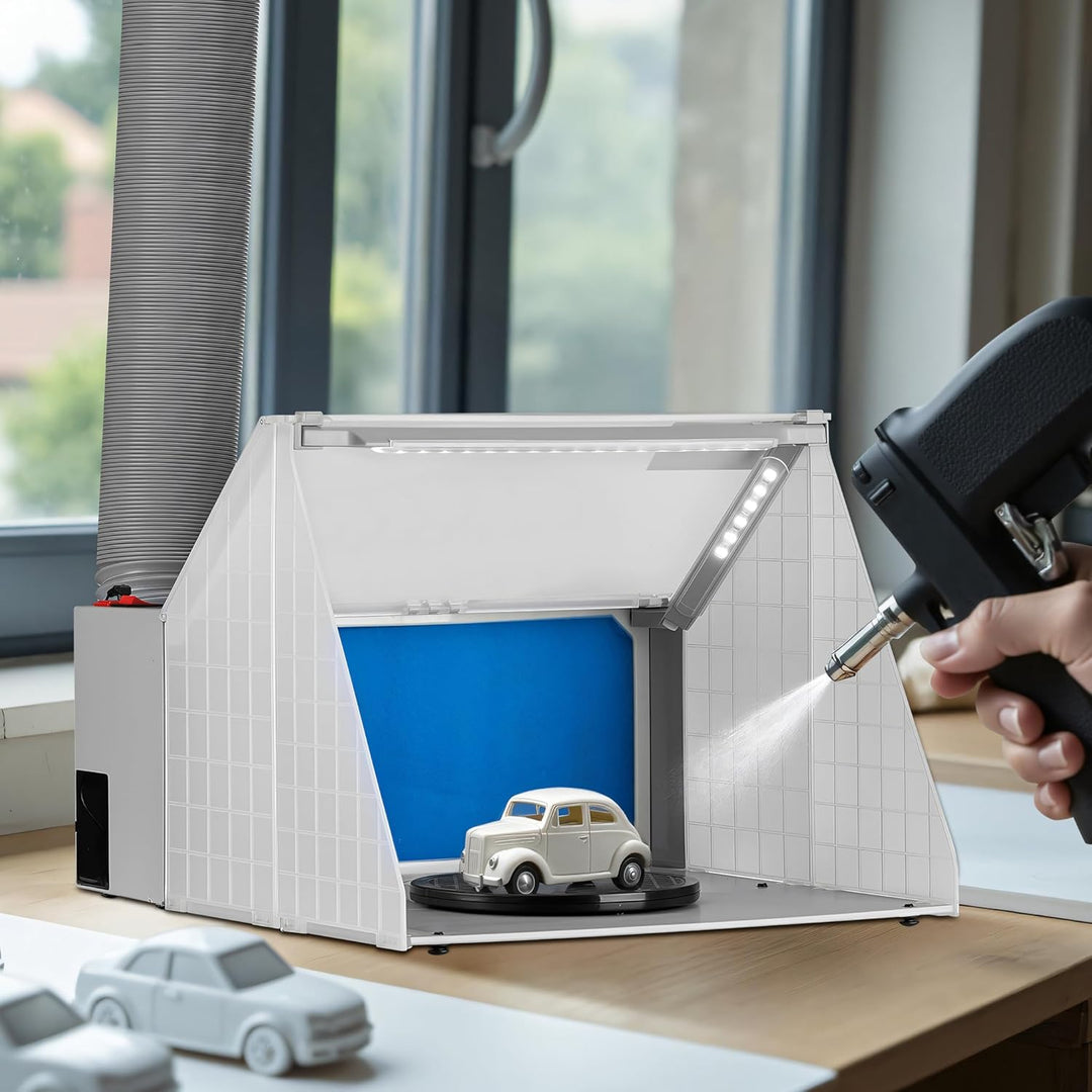 Airbrush Zubehör Absauganlage 4m³ / min Filter Farbnebel beleuchtet