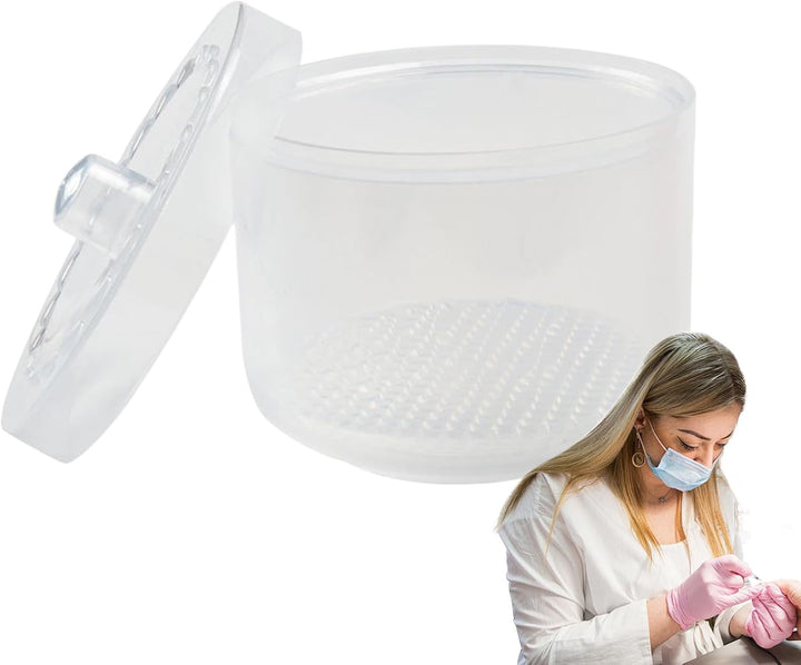 Nagelwerkzeug-Box, Reinigungsschale Für Nagelfräser, Tragbares Doppelfilter Reinigungs-Tablett für H