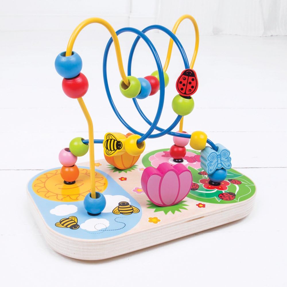 Bigjigs Toys Wooden Flower Bead Maze