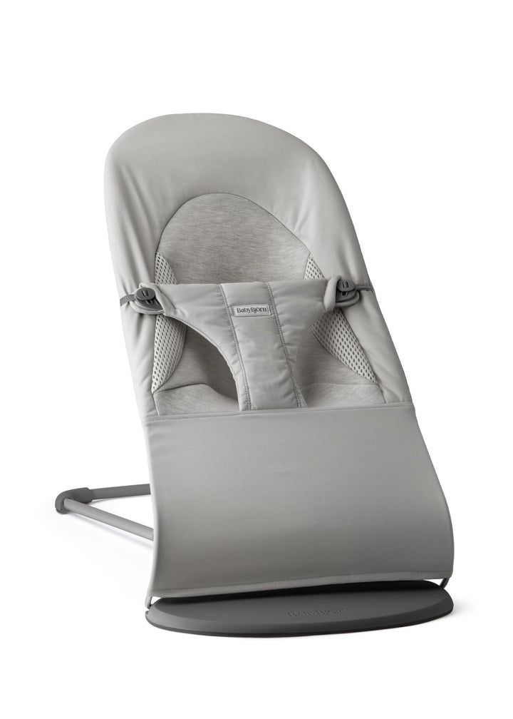 BabyBjörn Babywippe Balance Soft, Gewebt/Jersey, Tri-Fabric, Hellgrau