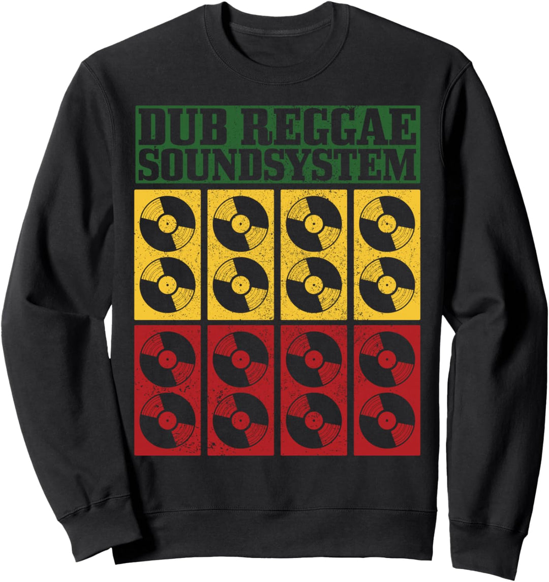 Dub Reggae Musik-Soundsystem Jamaika Retro Vintage Rasta Sweatshirt