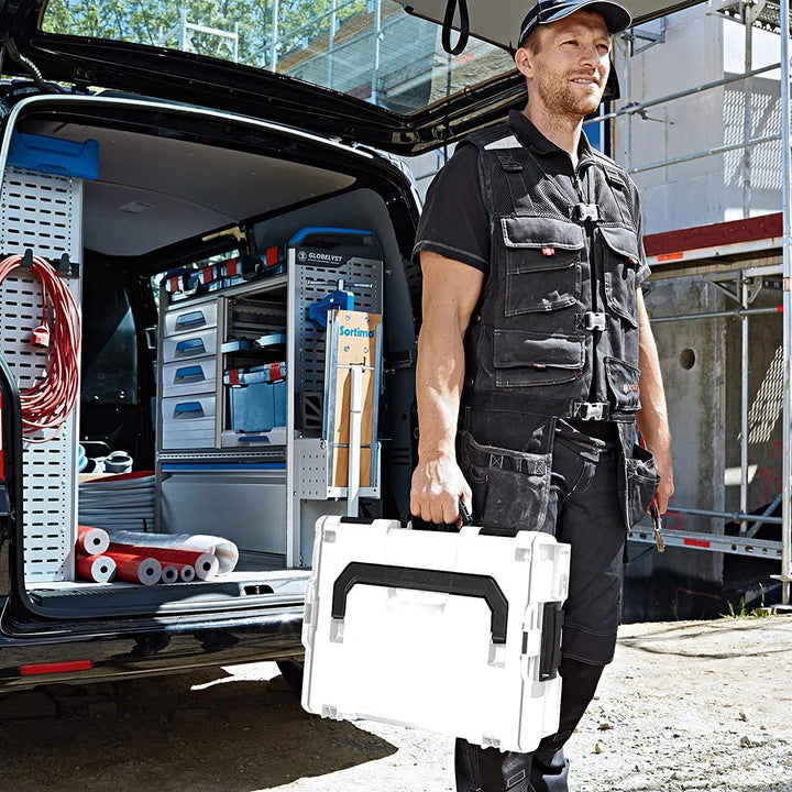 L-BOXX Sortimo 102 | inkl. Insetboxenset 2x Mini | Grösse 1 in Lichtgrau | Werkzeugkoffer klein leer