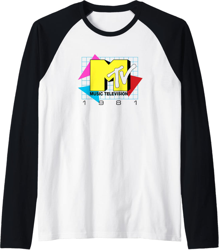 MTV Music Television 1981 Logo Raglan