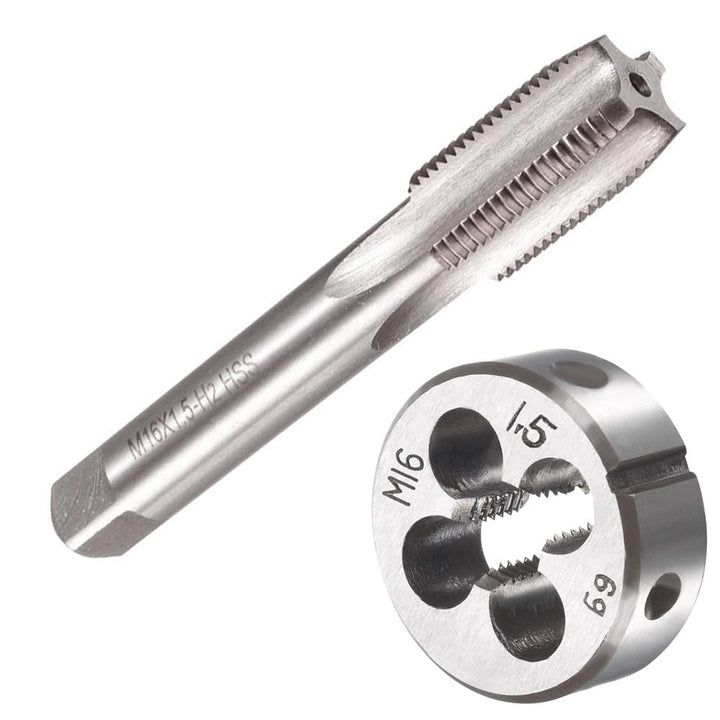 Saipor M16 X 1,5 Metrisch Gewindeschneid und Gewindeschneideisen M16 X 1,5mm HSS Gewindebohrer und S