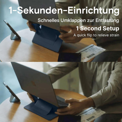 MOFT MacBook-Ständer mit 2 Höhen, Graphen-Kühlung, Verbesserter Spurloser Kleber, Passend für Laptop