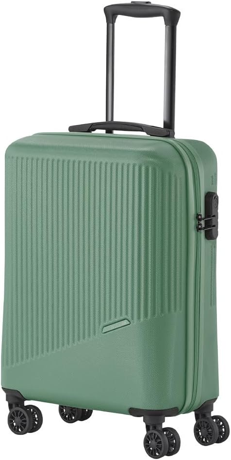 travelite 4-Rad Handgepäck Koffer klein 37 Liter, Gepäck Serie BALI: ABS Hartschalen Trolley erfüllt