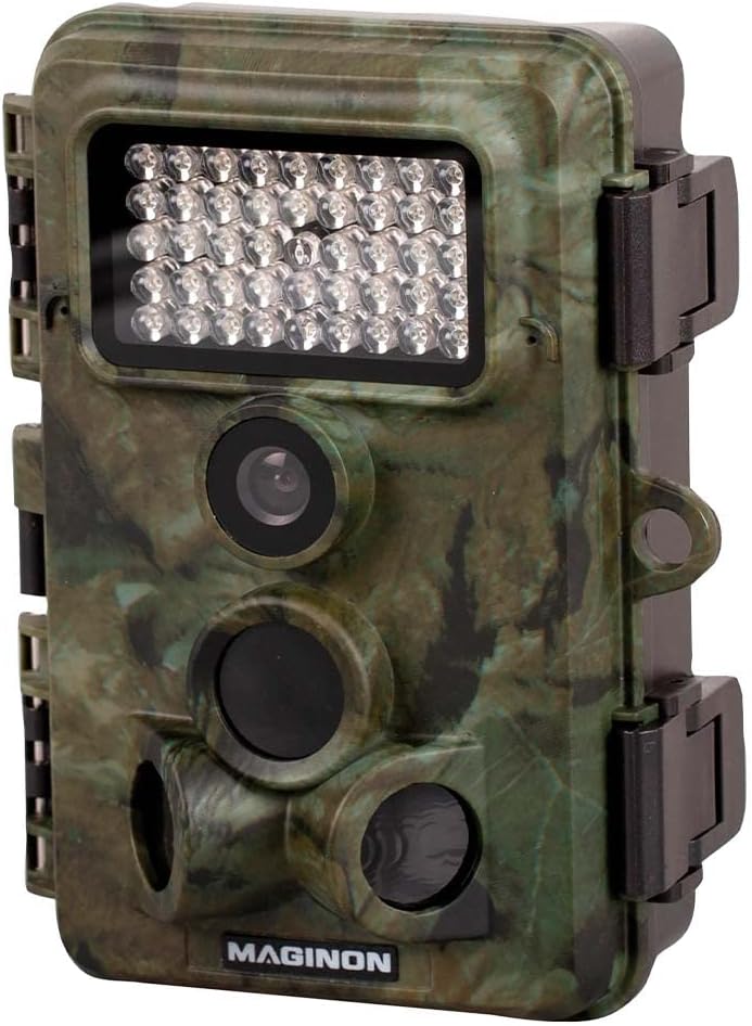 Maginon Wildkamera WK 6 HD, Fotofalle mit Bewegungssensor, Full-HD Video, Spritzwasser Geschützes Ge