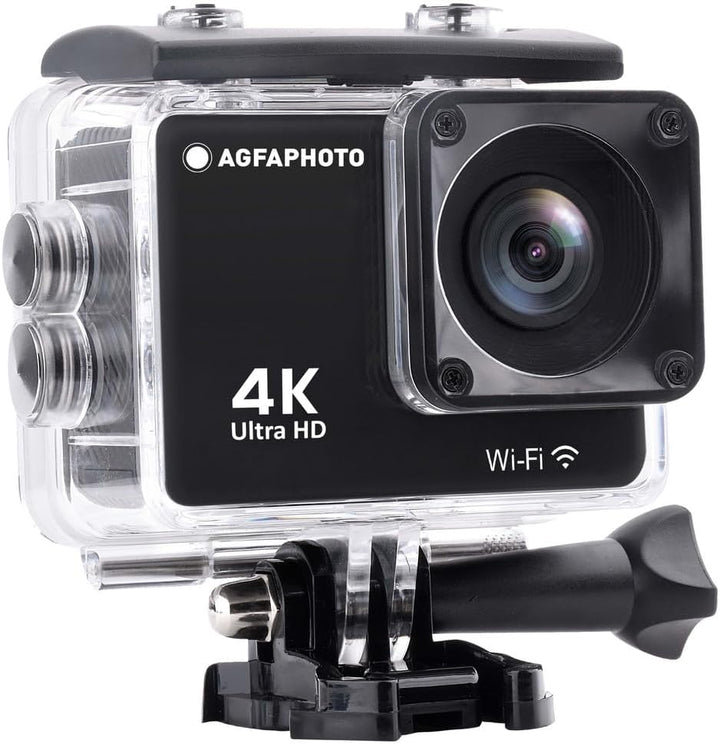 AgfaPhoto Realimove AC9000-30 m wasserdichte Digitale Action-Kamera (True 4K, EIS Anti-Shake, 170 °