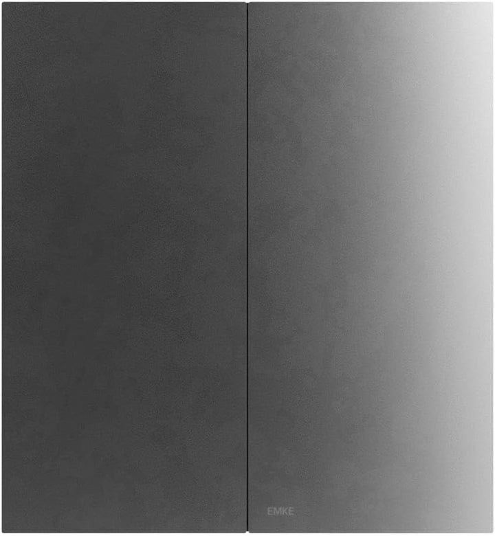 EMKE Spiegelschränke 60x65cm Spiegelschrank Badschrank mit Doppelseitiger Spiegel (Schwarz), Schwarz