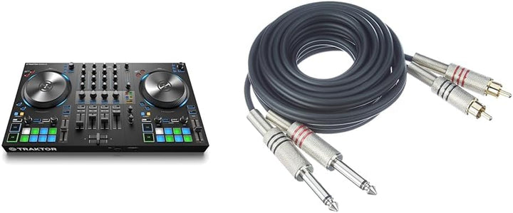Native Instruments Traktor Kontrol S3 4-Kanal DJ Controller, 16 Pads, integrierte Soundkarte, Trakto