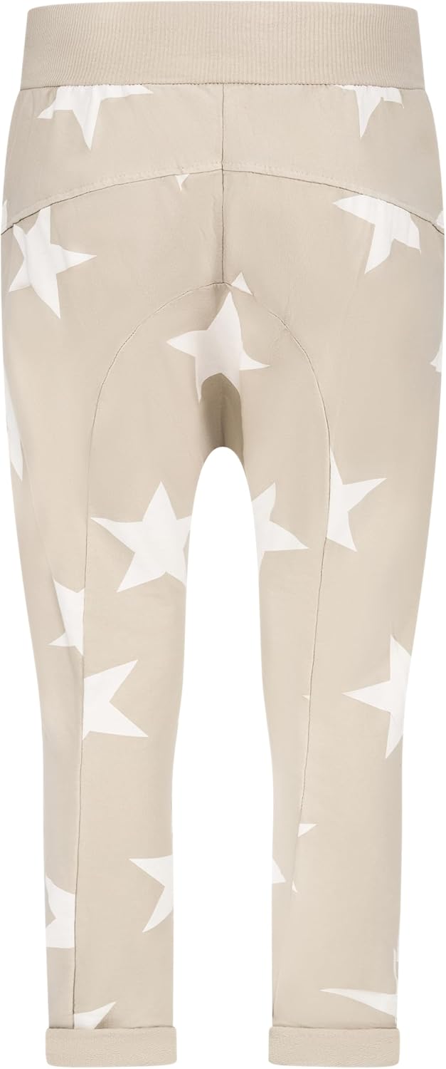 Mississhop Damen Hose Sweatpants Jogginghose Baumwolle Freizeithose Boyfriend Baggy Haremshose Stern