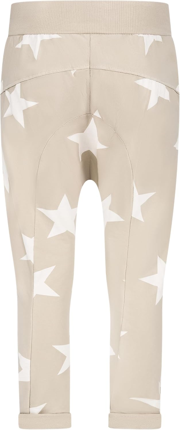Mississhop Damen Hose Sweatpants Jogginghose Baumwolle Freizeithose Boyfriend Baggy Haremshose Stern