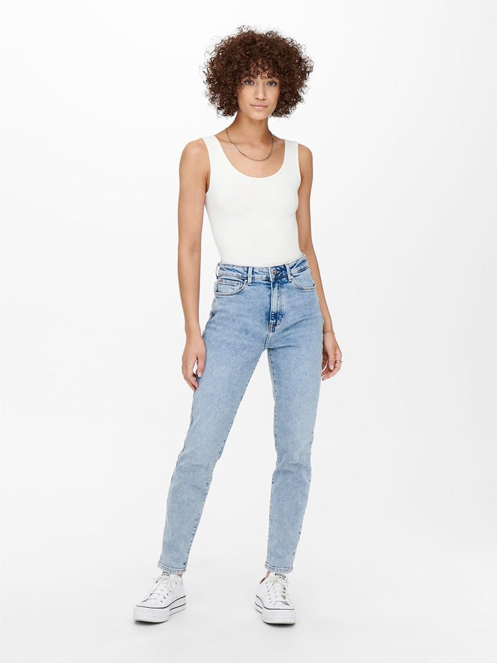 ONLY Damen Jeans 15259634 25W / 30L Light Blue Denim, 25W / 30L Light Blue Denim