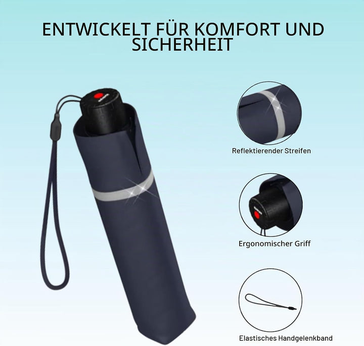 Knirps Rookie Manual Umbrella Navy, marineblau, M, marineblau