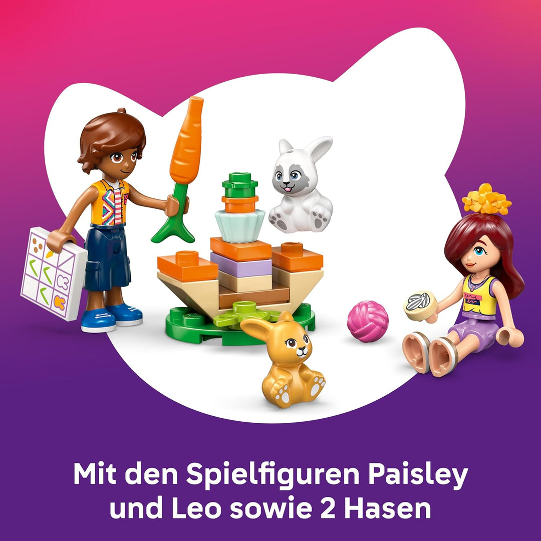 LEGO Friends Heartlake City Hasenhotel - Haus-Spielset mit 2 Mini Puppen, 2 Tierfiguren &amp; Tierpflege