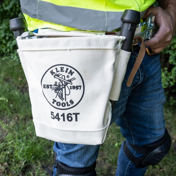 Canvas Bolt Bag Kleine Tasche zur Bolzenaufbewahrung mit Bull Pin Schlaufen, Gürteltunnelschlaufe Ve