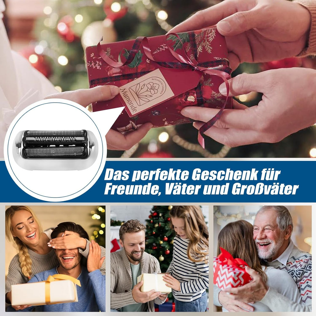 73S-Serie 7 Ersatzfolie und -klingen, kompatibel mit Braun S7-Ersatzkopf, 73S-Ersatzscherköpfe für B