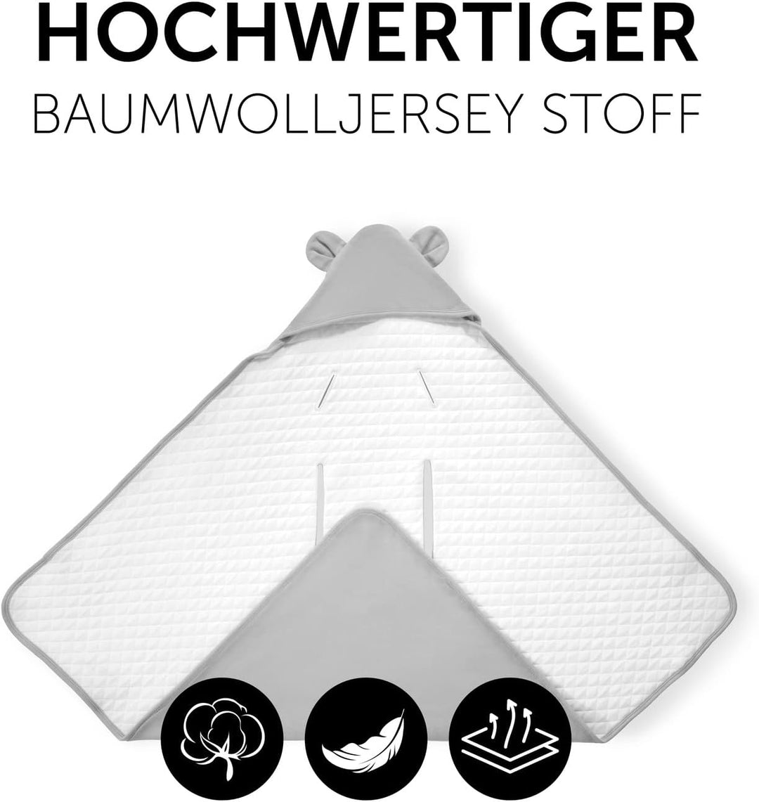 Hauck Baby Einschlagdecke Snuggle N Dream / Baumwolle / Universal für Babyschale, Autositz, Kinderwa