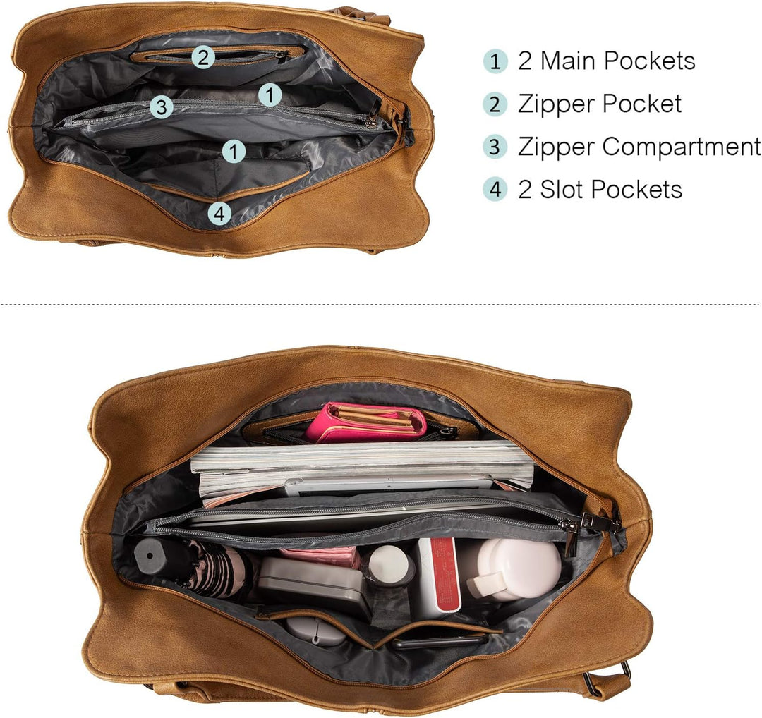 Realer Damen Handtaschen Gross Shopper Lederhandtasche Schultertasche Umhängetasche Geldbörse Hobo D
