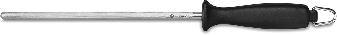 WÜSTHOF Wetzstahl 23 cm, Schwarz / Silber 23 cm rund, 23 cm rund