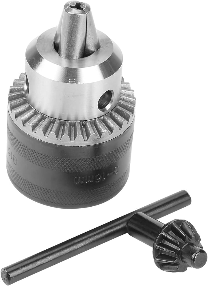 3-16mm Bohrfutter mit Mini Chuck Key für Elektro-Bohrmaschine B16 / B18 / 1/2-20UNF für Drehmaschine