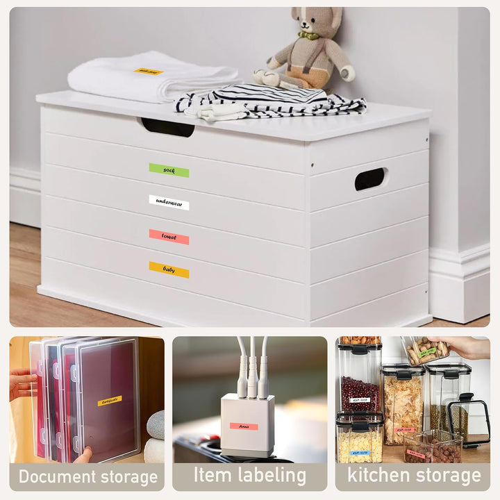 Kamo Schriftbänder 7er-Pack kompatibel Brother Schriftband P-touch Bänder TZe-231 431 531 631 731 (1