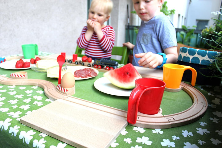 Eisenbahn Frühstücksset für Kinder - Rot