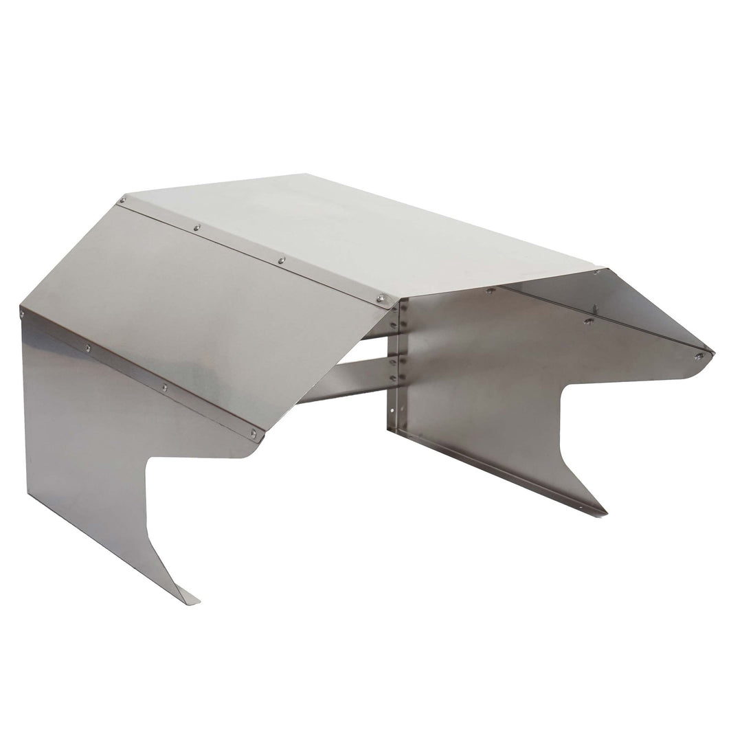 Mähroboter-Garage HWC-L43, Dach Unterstand für Rasenmäher, Metall 40x59x69cm - Edelstahl, Edelstahl