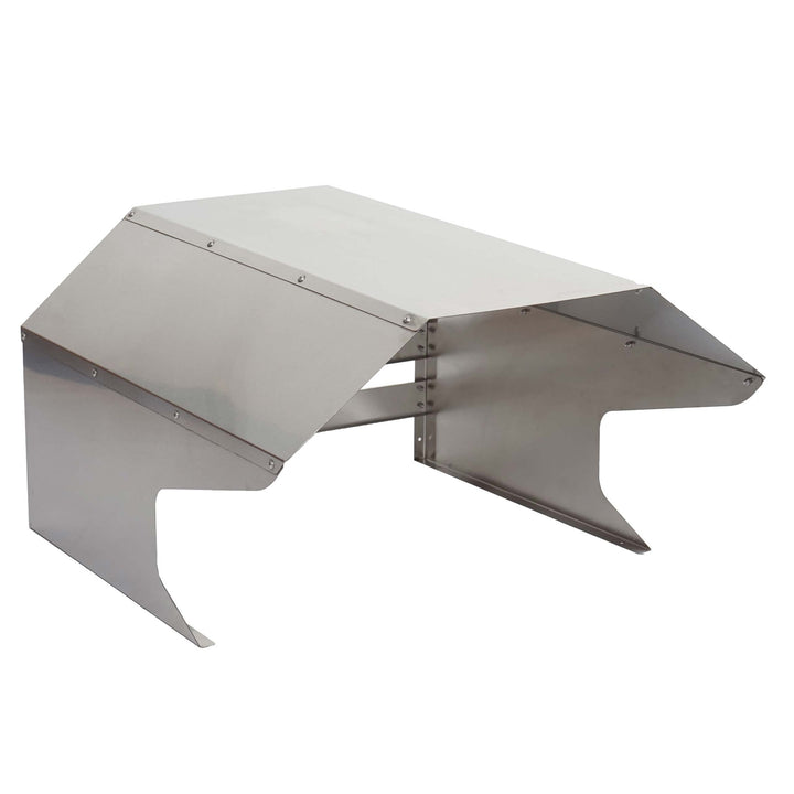 Mähroboter-Garage HWC-L43, Dach Unterstand für Rasenmäher, Metall 40x59x69cm - Edelstahl, Edelstahl
