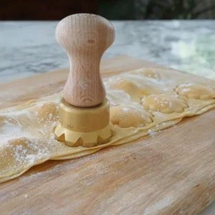 La Gondola Ravioli-Stempel - Rund Blume 50mm | Italienisches Pasta-Werkzeug für Zuhause und gewerbli