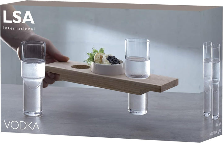 LSA Vodka Servier Set L27cm Klar/Esche *, Set