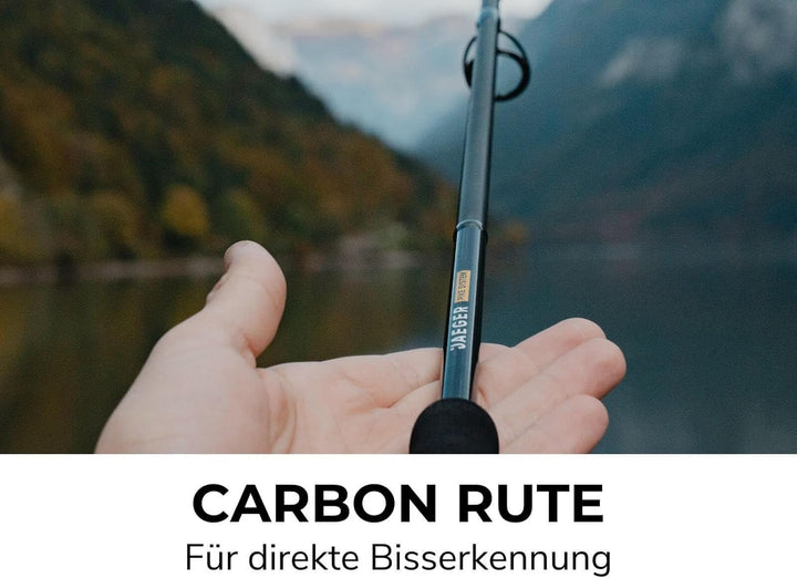JAEGER Pike GO KIT 2 – Hecht Angelset mit Rute, Rolle, Ködern & Schnur – Ready-to-Go Komplettset fü