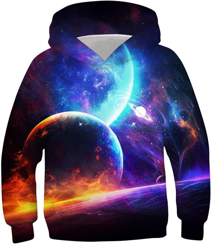 kids4ever Unisex Kinder Hoodie 3D Lustig GedrucKt Kapuzenpullover Langarm Pullover Hoodies Sweatshir