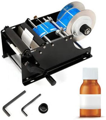 Manuelle Etikettiermaschine Rundflaschenaufkleber 30Times / Minute Rund Dose/ Flasche Halbautomatis