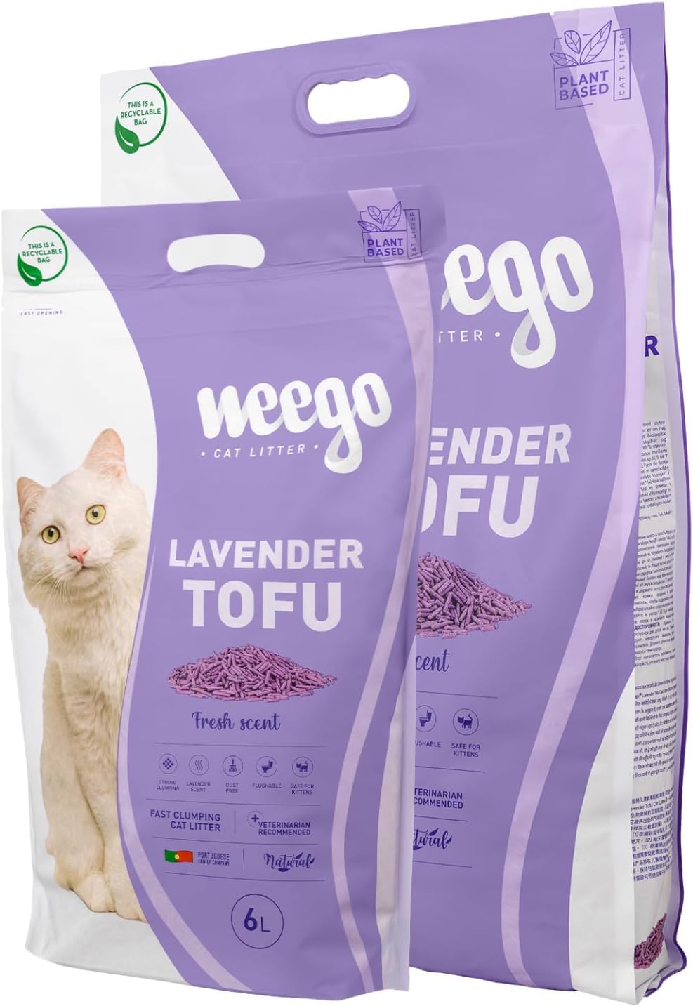 Weego Cat Litter Lavender Tofu (18 l) 18L, 18L