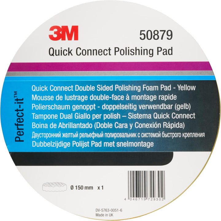 3M Perfect-it III Polierschaum, Durchmesser 150mm Gelb, Gelb