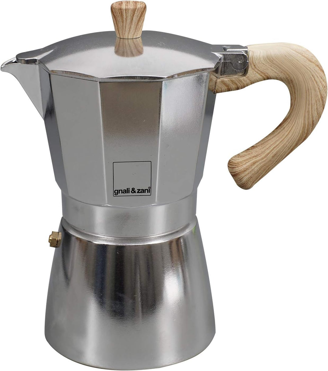 Gnali &amp; Zani VEZ006/IND Venezia - Esspressokocher, alu, 6 Tassen Espressokocher, Aluminium 6 Tassen