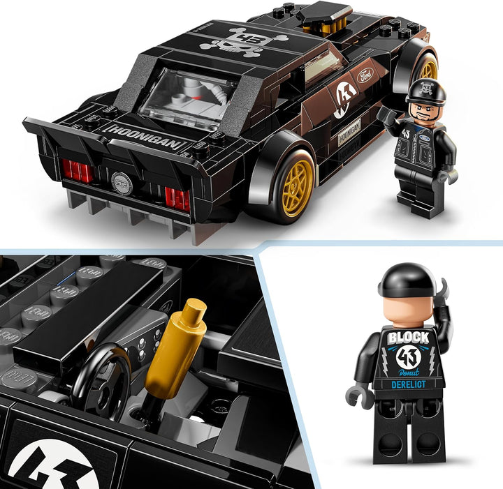 LEGO Speed Champions Ken Blocks 1965 Ford Mustang Hoonicorn V1 - Muscle Car Spielzeug - Modellbau mi