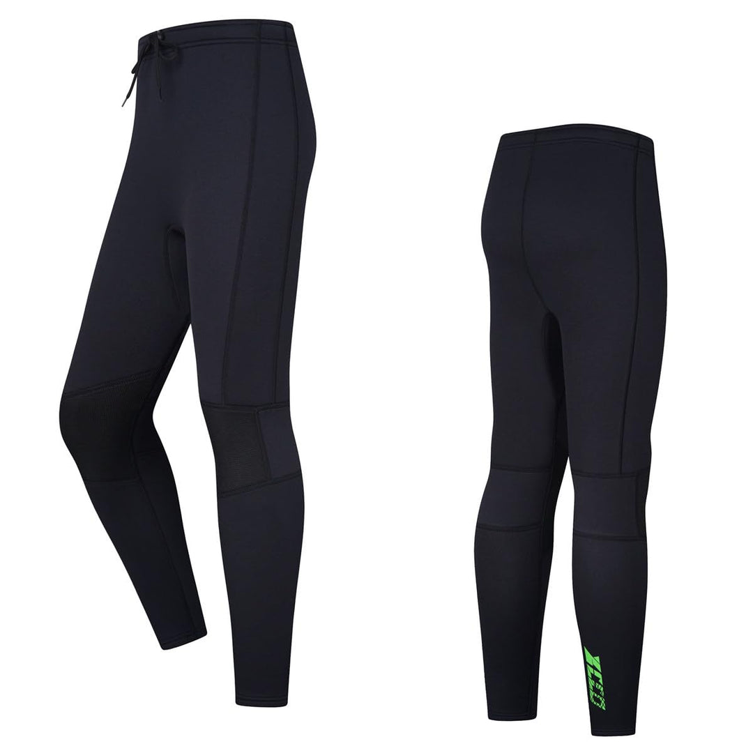 ZCCO Herren und Damen Neoprenhose, 1,5mm/3mmLange Neoprenhose, Tauchhose zum Surfen, Kajakfahren, Sc