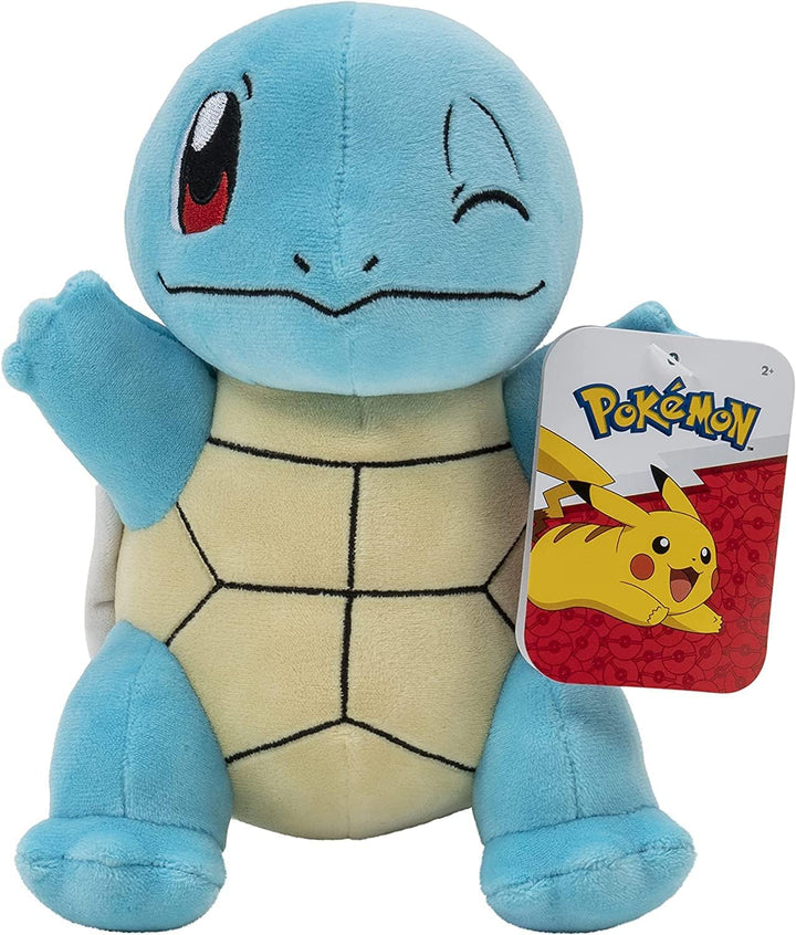 Pokémon PKW2693-20cm Plüsch - Schiggy, offizielles Plüsch Squirtle Single, Squirtle Single