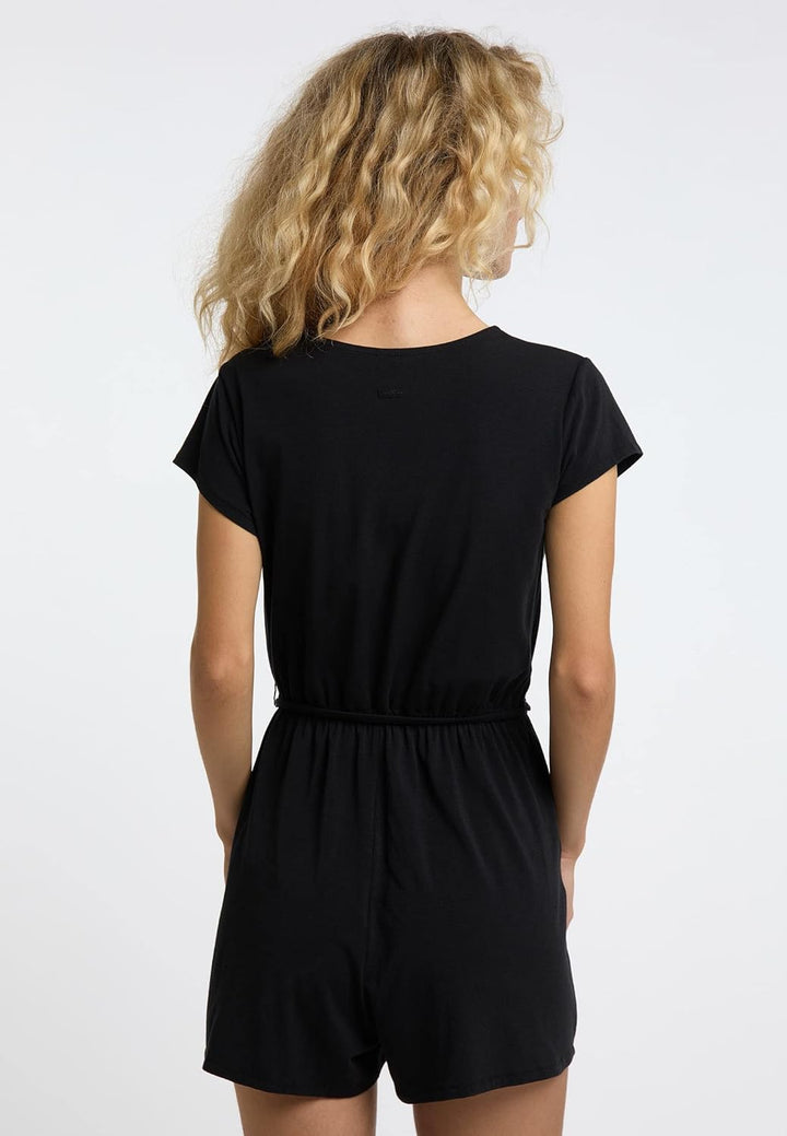 Ragwear Damen Jumpsuit Sharna M Black 2311_1010, M Black 2311_1010