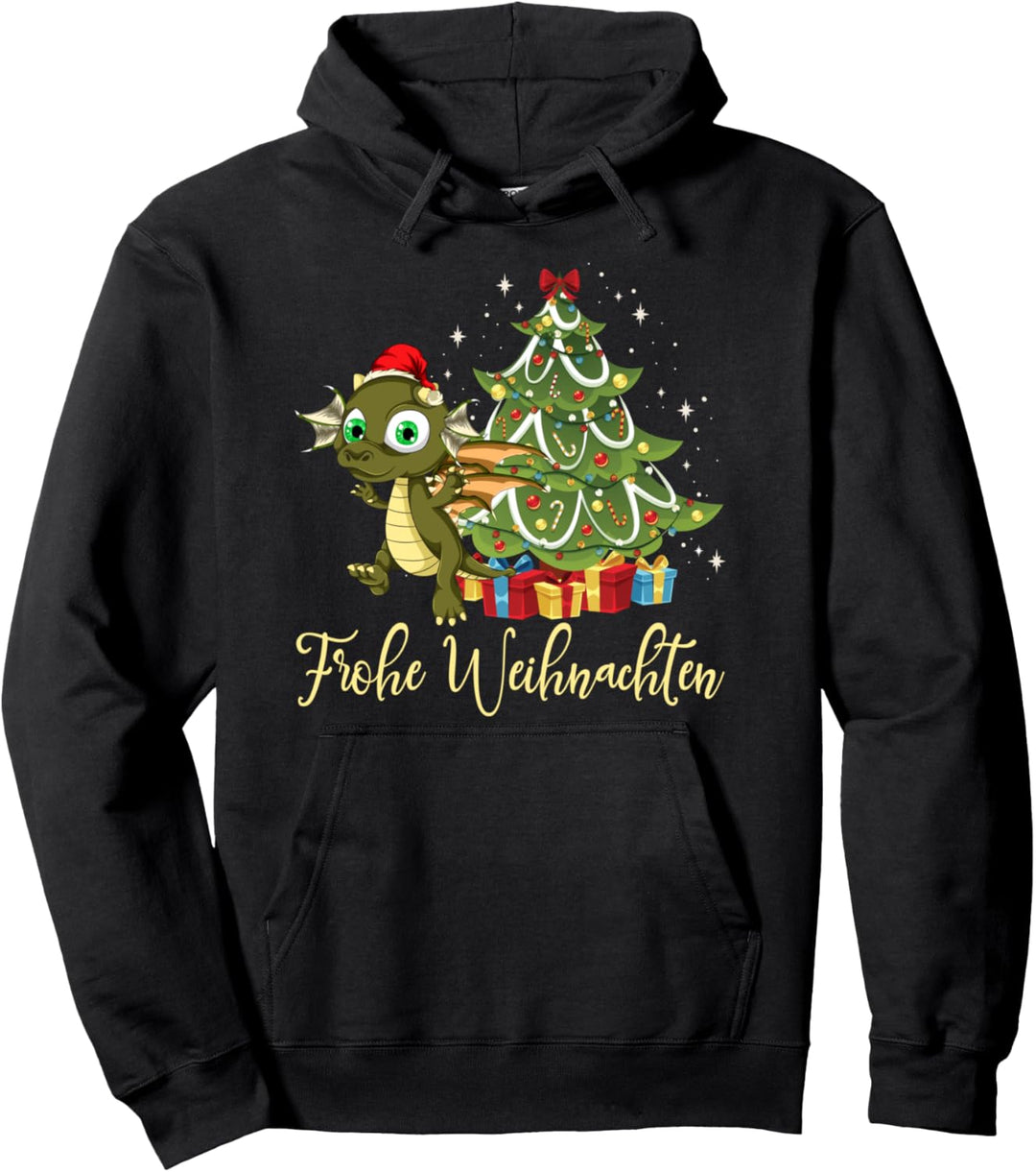 Weihnachtsbaum Pajama Party Frohe Weihnachten Süsses Drachen Pullover Hoodie